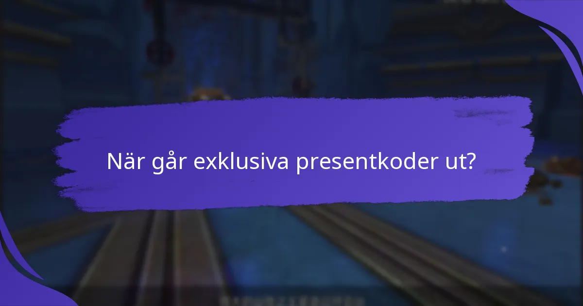 Vilka belöningar kan jag förvänta mig från exklusiva presentkoder?