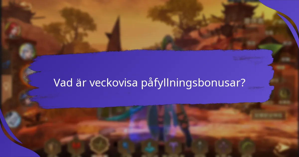Hur jämförs veckovisa påfyllningsbonusar över olika plattformar?